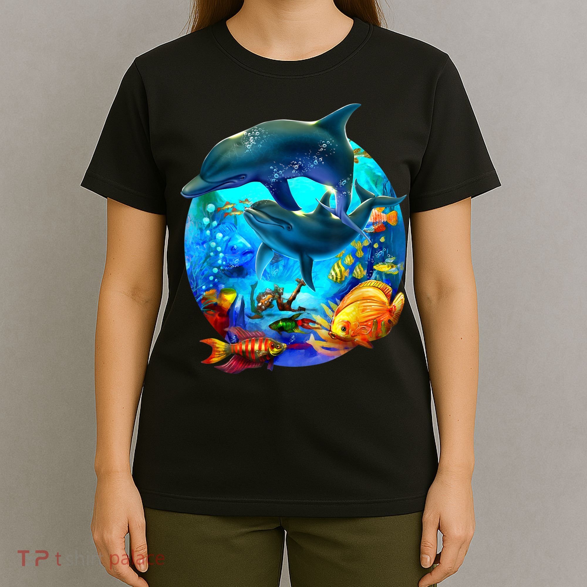 Dolphin Sea Life Save The Ocean Marine Biology Aquarium T-Shirt