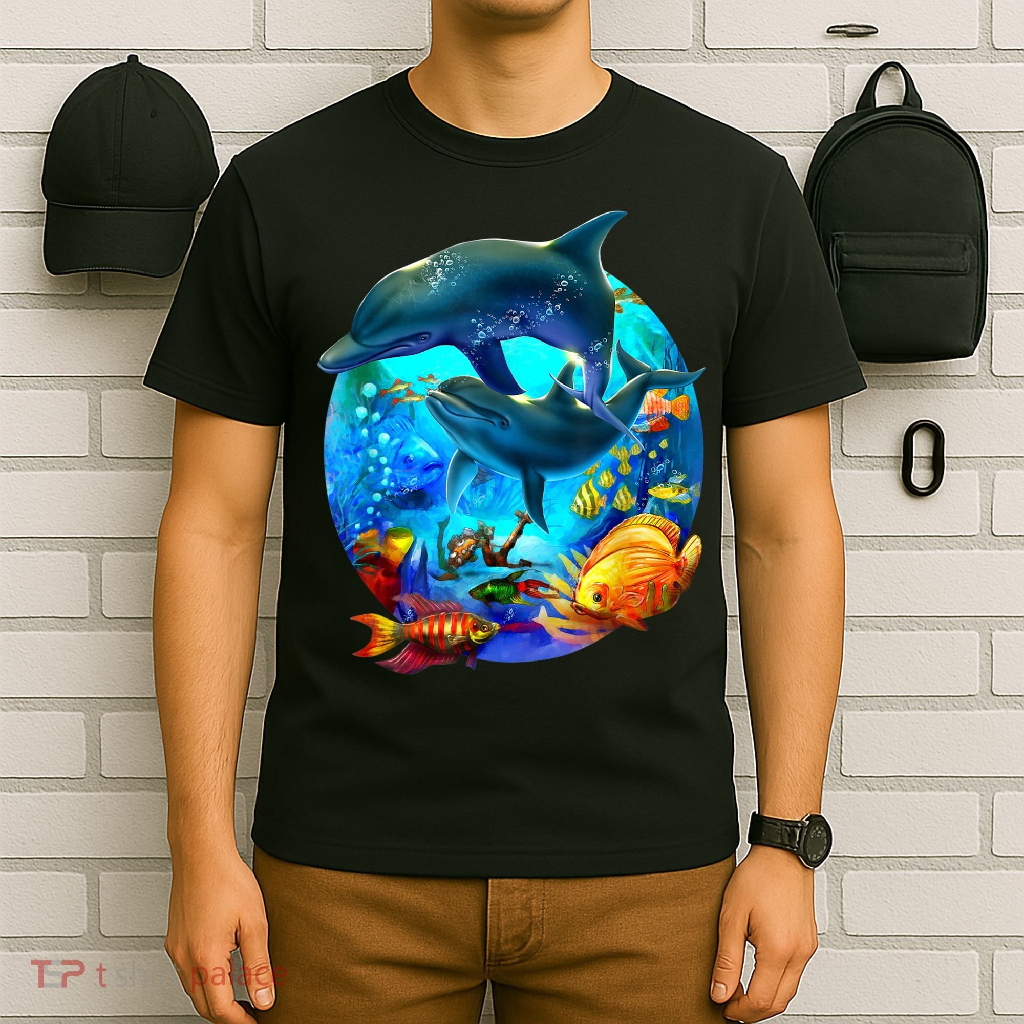 Dolphin Sea Life Save The Ocean Marine Biology Aquarium T-Shirt