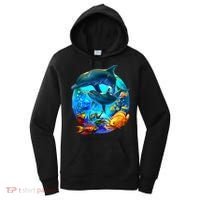 Dolphin Sea Life Save The Ocean Marine Biology Aquarium Women's Hoodie thumb 0
