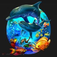 Dolphin Sea Life Save The Ocean Marine Biology Aquarium Women's Hoodie thumb 2