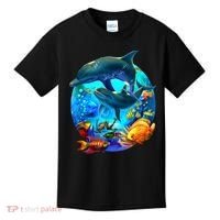 Dolphin Sea Life Save The Ocean Marine Biology Aquarium Kids T-Shirt thumb 0