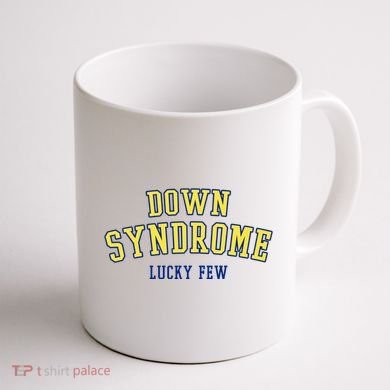 Down Syndrome Lucky Few Coffee Mug back