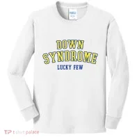 Down Syndrome Lucky Few Kids Long Sleeve Shirt thumb 0