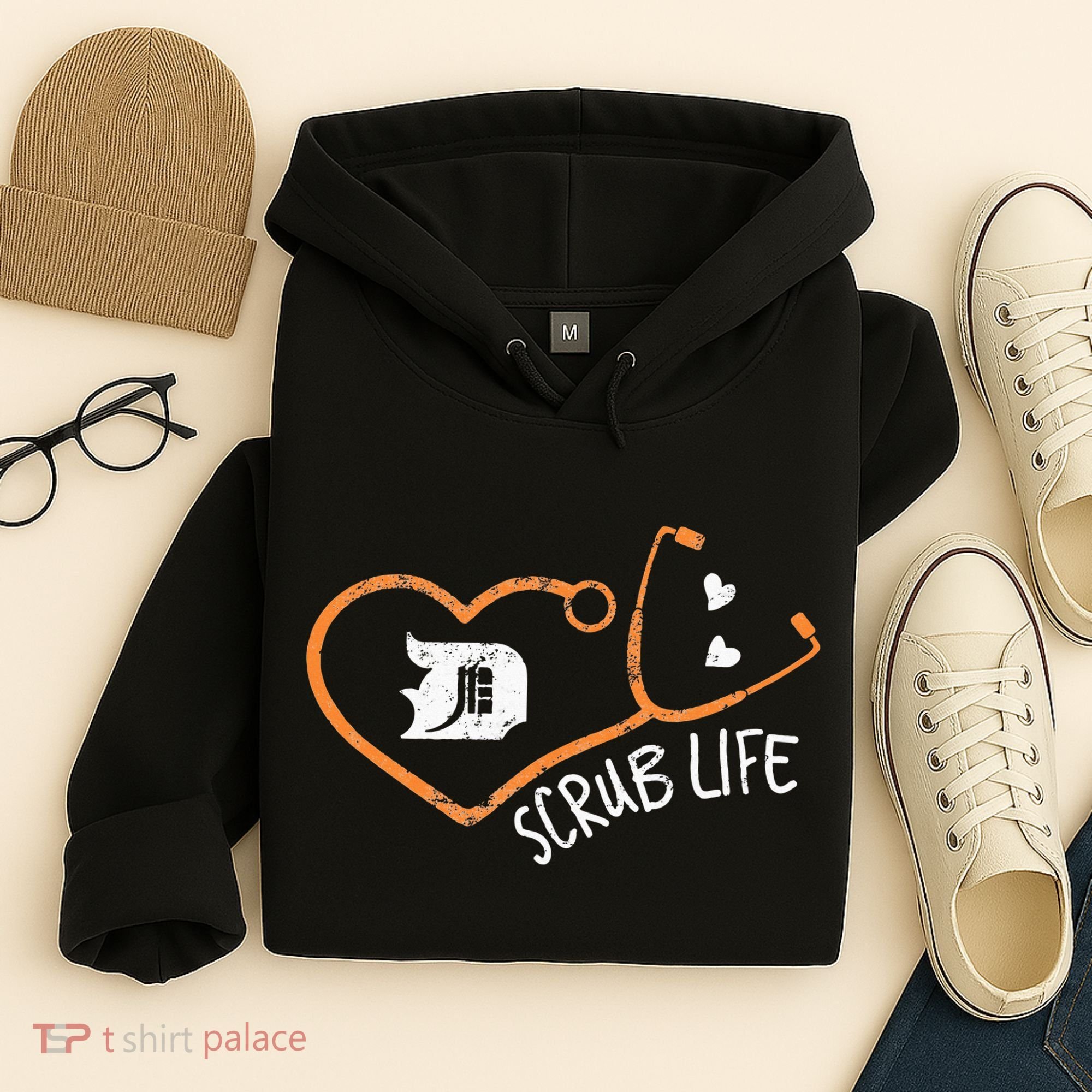 Detroit Scrub Life Michigan Nurse Hoodie