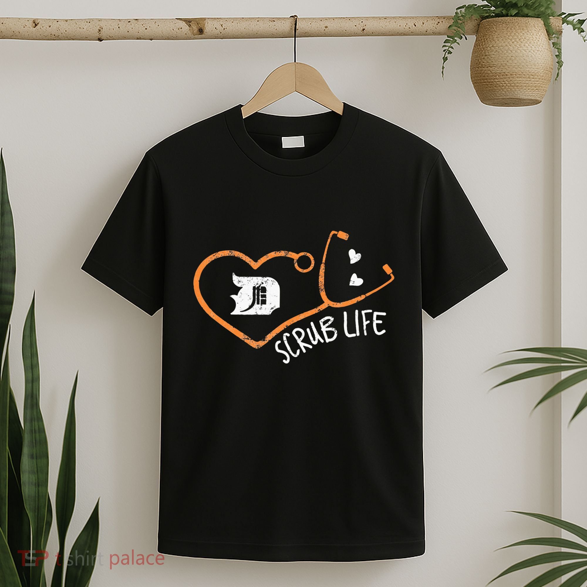 Detroit Scrub Life Michigan Nurse T-Shirt