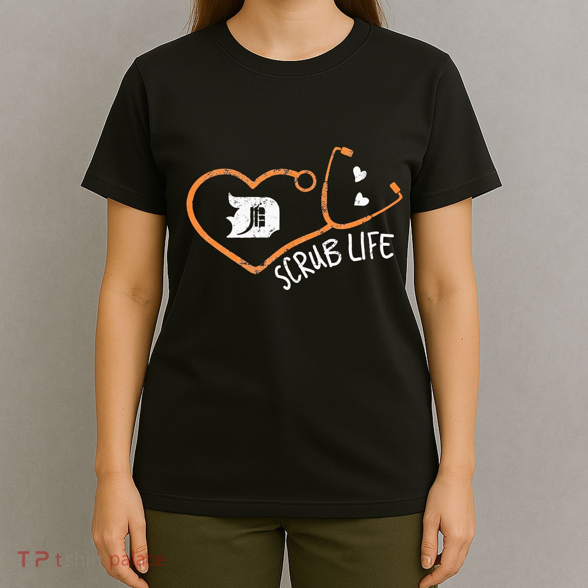 Detroit Scrub Life Michigan Nurse T-Shirt