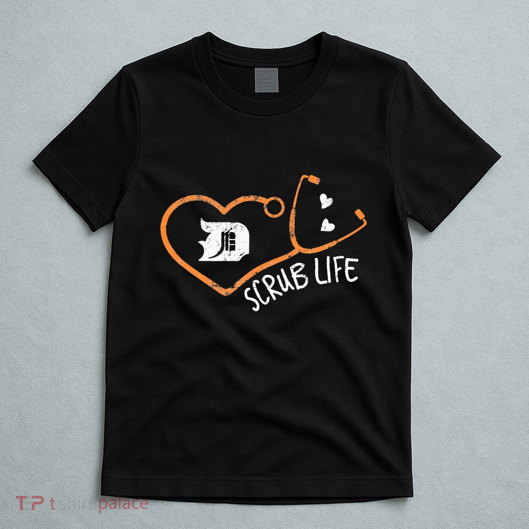 Detroit Scrub Life Michigan Nurse T-Shirt