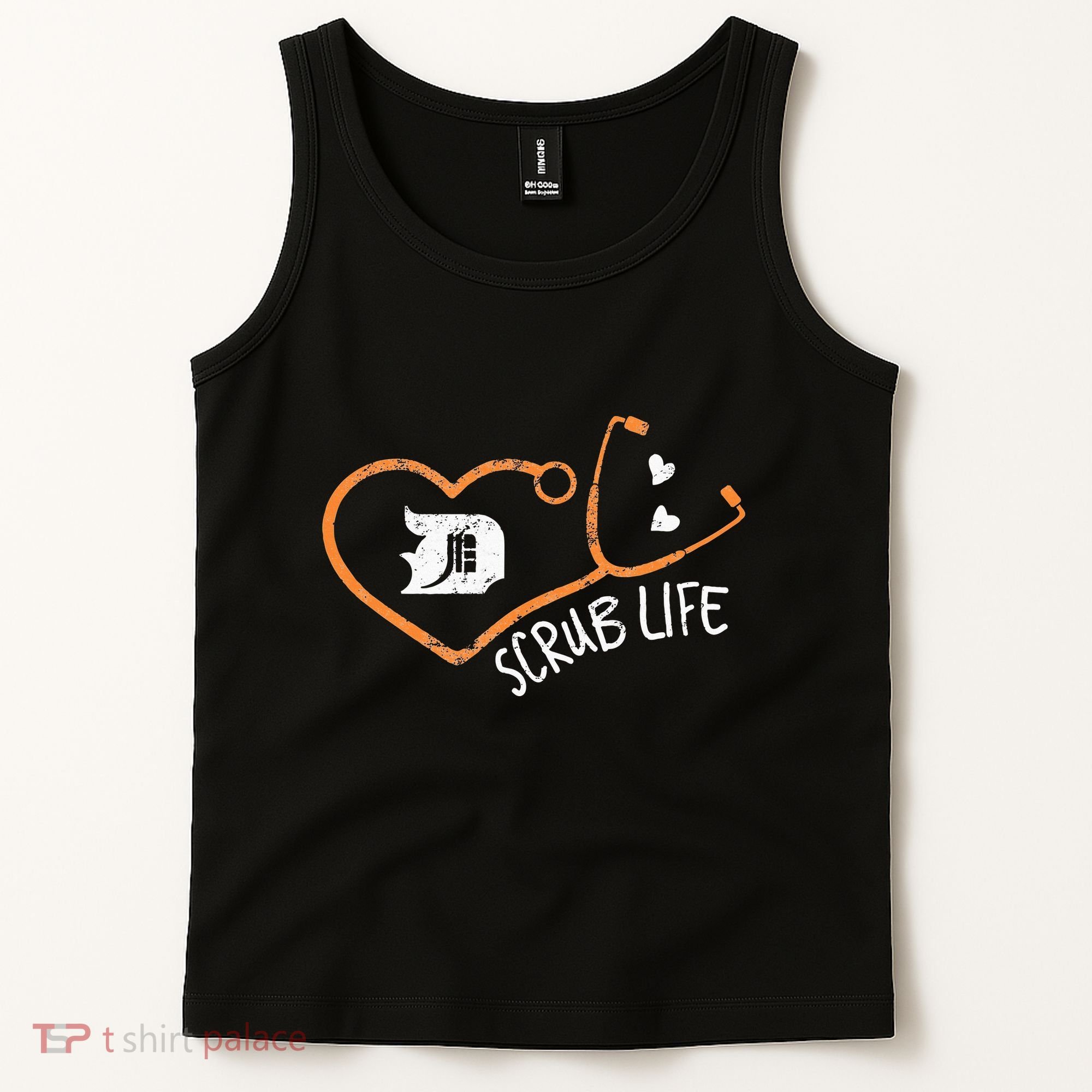 Detroit Scrub Life Michigan Nurse Tank Top
