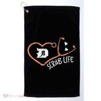 Detroit Scrub Life Michigan Nurse Golf Towel thumb 0