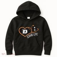 Detroit Scrub Life Michigan Nurse Kids Hoodie thumb 0