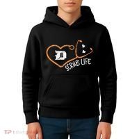 Detroit Scrub Life Michigan Nurse Kids Hoodie thumb 4