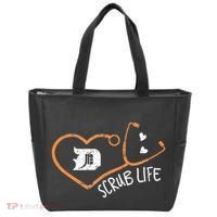 Detroit Scrub Life Michigan Nurse Tote Bag thumb 0