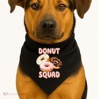 Donut Squad Lover Foodie USA-Made Doggie Bandana thumb 1