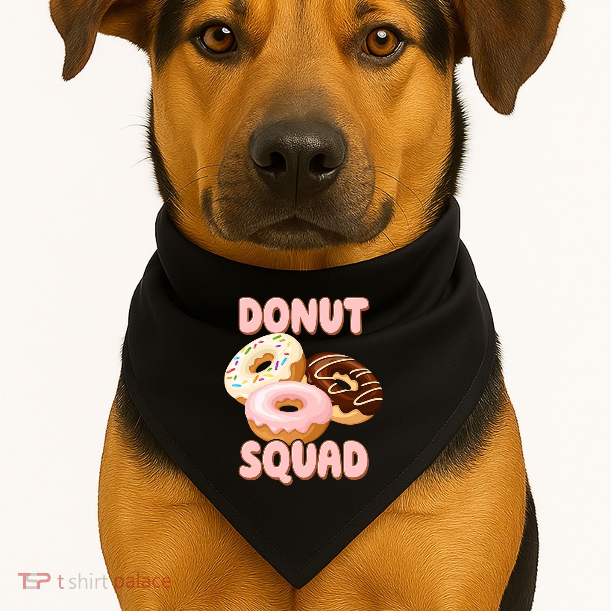 Donut Squad Lover Foodie USA-Made Doggie Bandana