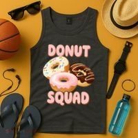 Donut Squad Lover Foodie Tank Top thumb 4