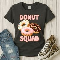 Donut Squad Lover Foodie Women's T-Shirt thumb 3
