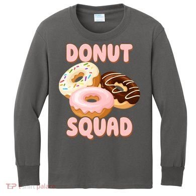 Donut Squad Lover Foodie Kids Long Sleeve Shirt
