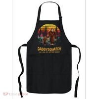 Daddy Squatch Like A Dad Way More Squatchy Retro Fathers Day Apron thumb 0