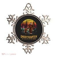 Daddy Squatch Like A Dad Way More Squatchy Retro Fathers Day Ornament thumb 0