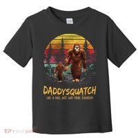 Daddy Squatch Like A Dad Way More Squatchy Retro Fathers Day Toddler T-Shirt thumb 0