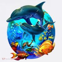 Dolphin Sea Life Save The Ocean Marine Biology Aquarium Long Sleeve Shirt thumb 2