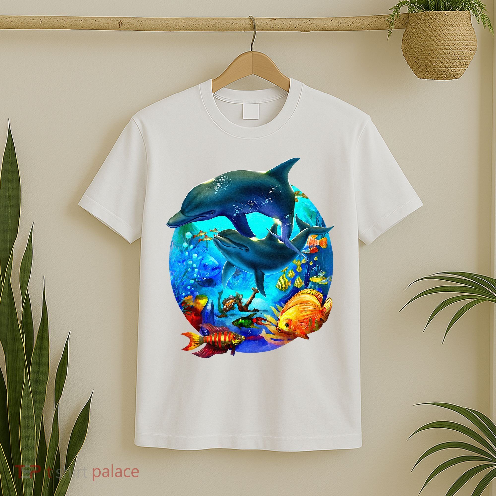 Dolphin Sea Life Save The Ocean Marine Biology Aquarium T-Shirt