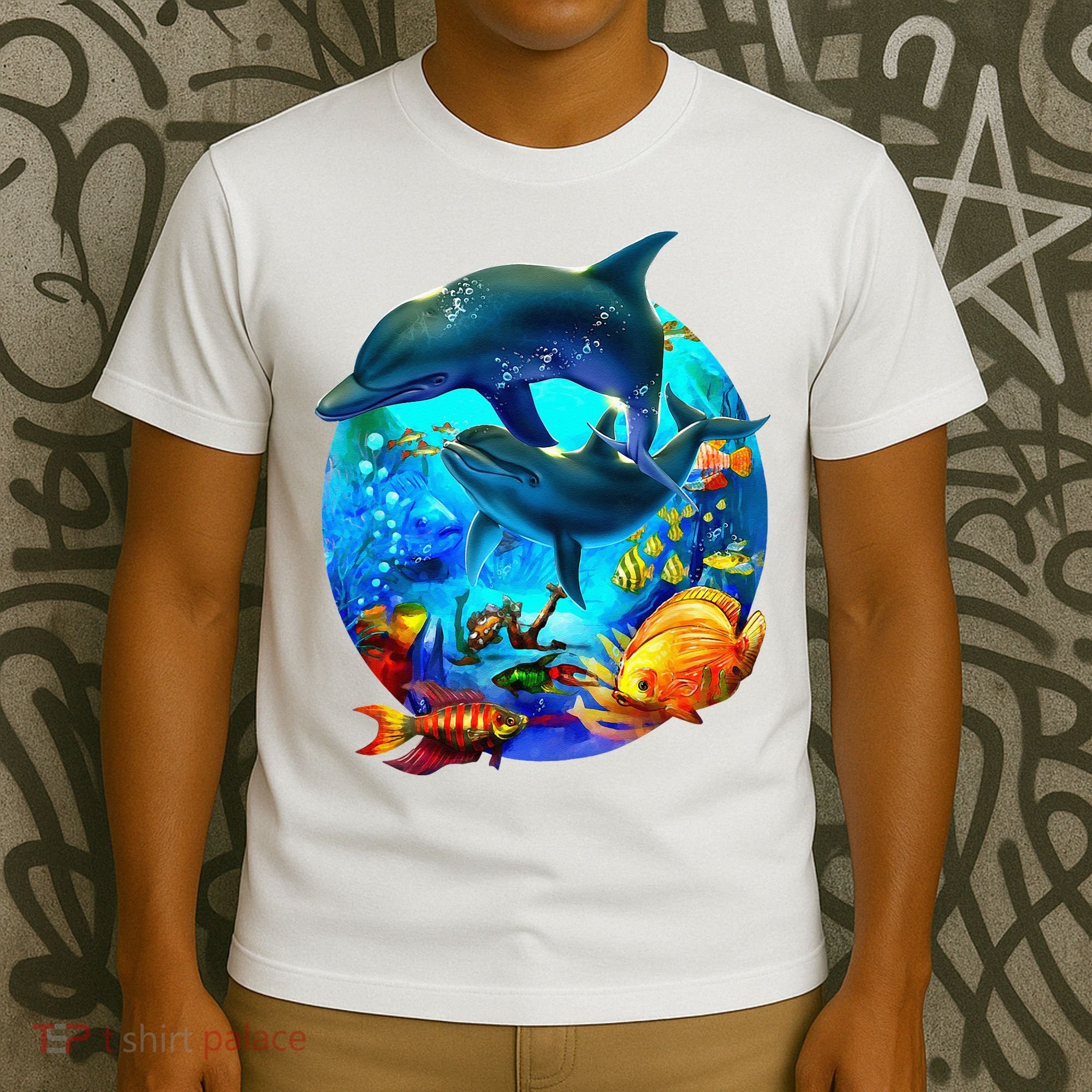 Dolphin Sea Life Save The Ocean Marine Biology Aquarium T-Shirt