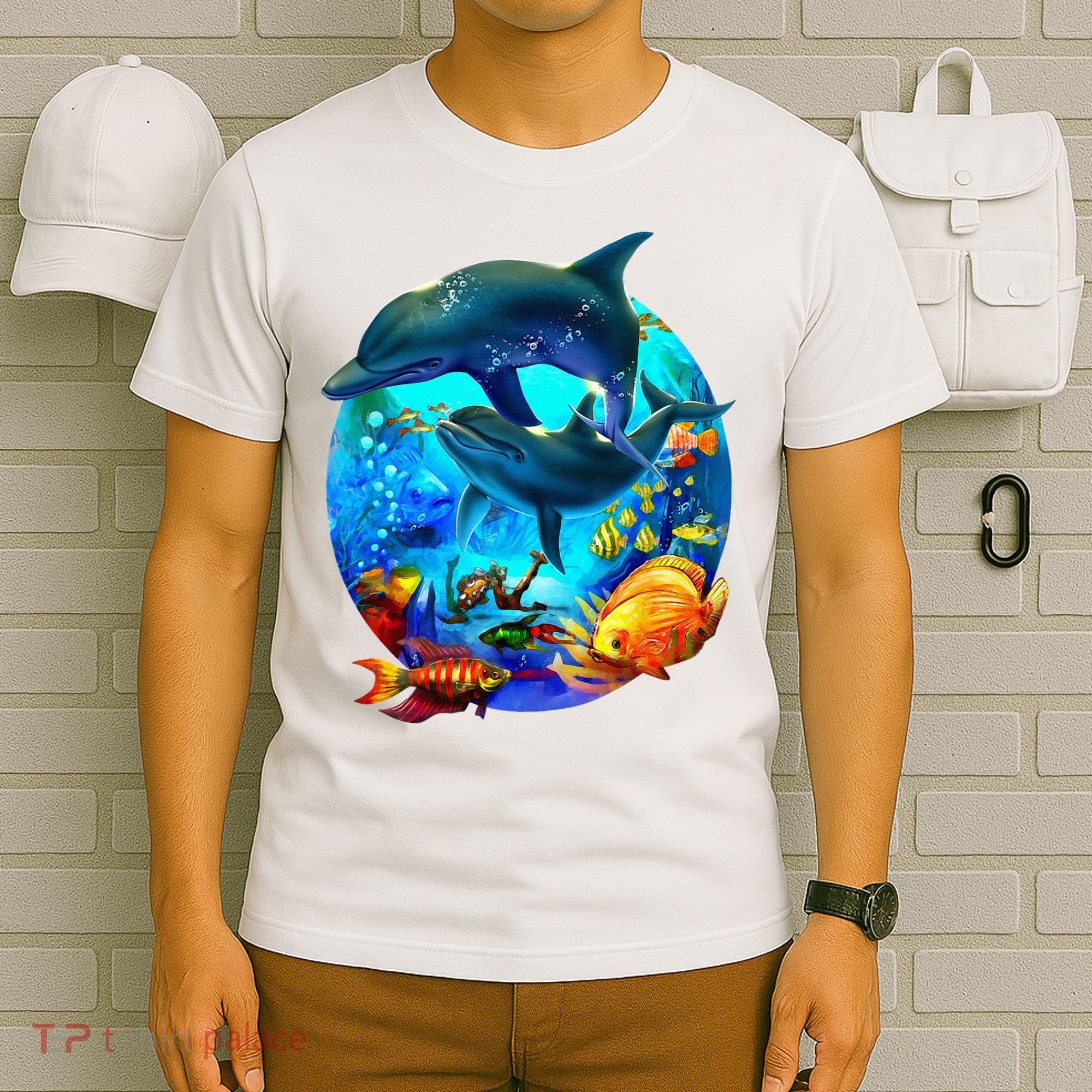 Dolphin Sea Life Save The Ocean Marine Biology Aquarium T-Shirt