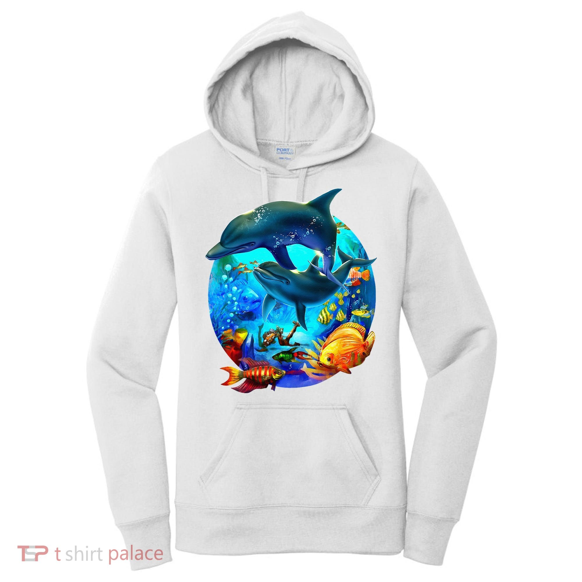 Dolphin Sea Life Save The Ocean Marine Biology Aquarium Women's Hoodie