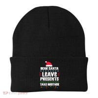 Dear Santa Leave Presents Take Brother Christmas Beanie thumb 0