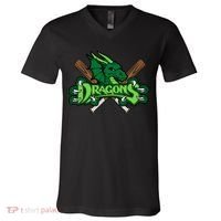 Dragons Sports Logo V-Neck T-Shirt thumb 0