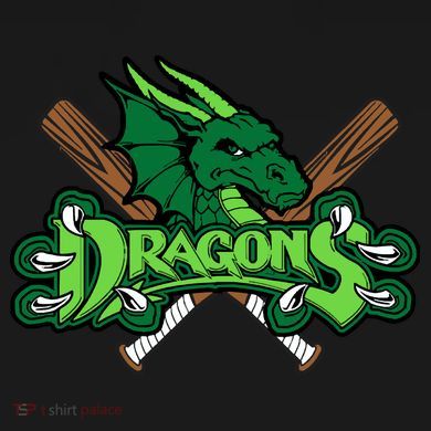 Dragons Sports Logo Tie-Dye Long Sleeve Shirt