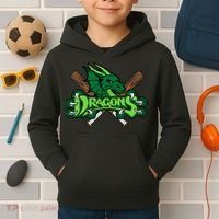 Dragons Sports Logo Kids Hoodie thumb 2