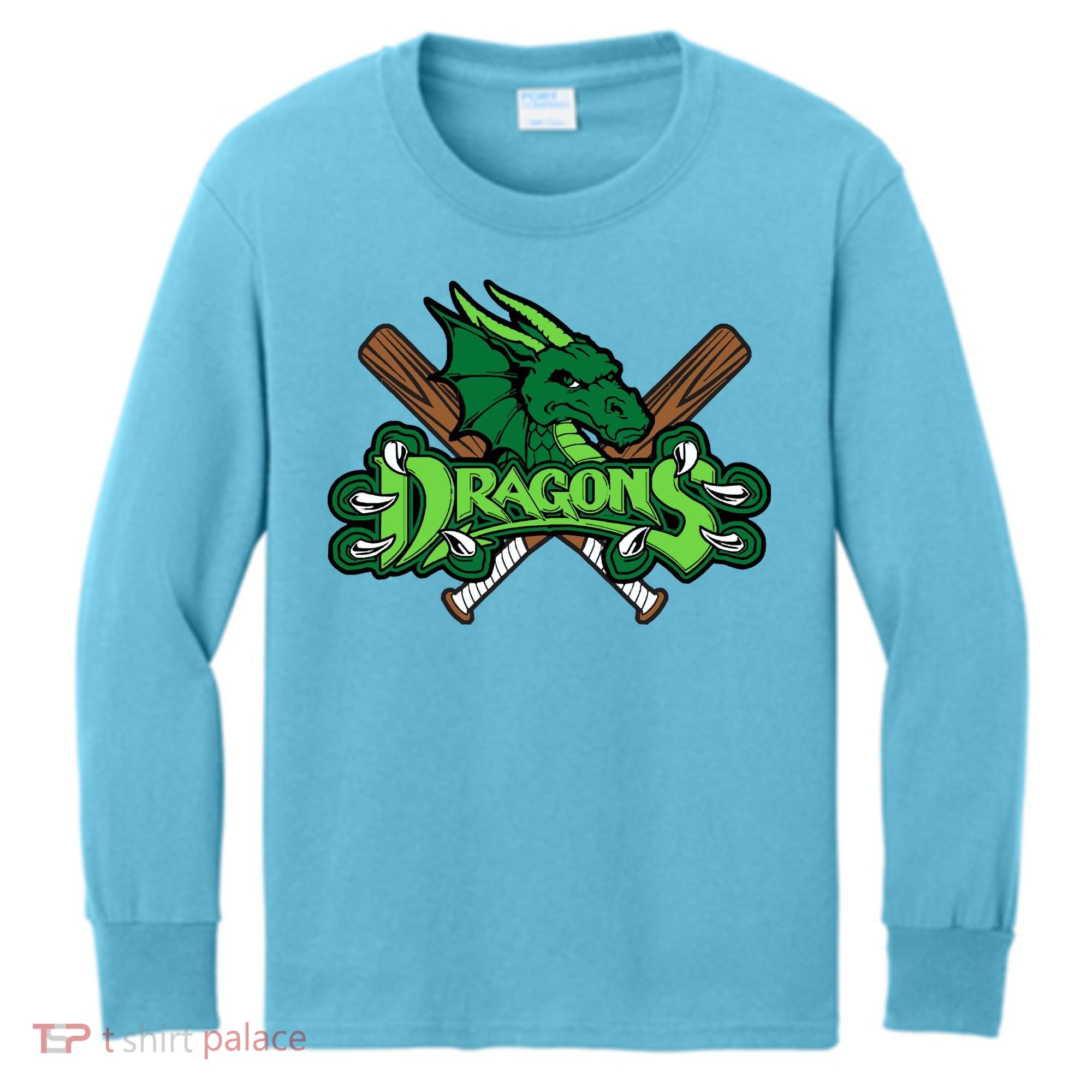 Dragons Sports Logo Kids Long Sleeve Shirt