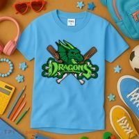 Dragons Sports Logo Kids T-Shirt thumb 3