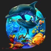 Dolphin Sea Life Save The Ocean Marine Biology Aquarium Gift Women's Sweatshirt thumb 2