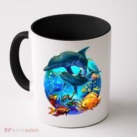 Dolphin Sea Life Save The Ocean Marine Biology Aquarium Gift Coffee Mug thumb 0
