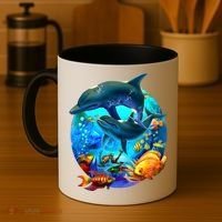 Dolphin Sea Life Save The Ocean Marine Biology Aquarium Gift Coffee Mug thumb 4