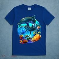 Dolphin Sea Life Save The Ocean Marine Biology Aquarium Gift T-Shirt thumb 5
