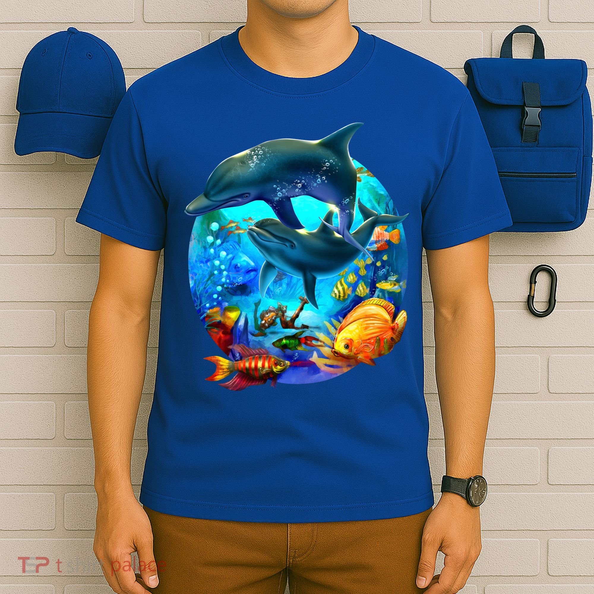Dolphin Sea Life Save The Ocean Marine Biology Aquarium Gift T-Shirt