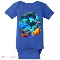 Dolphin Sea Life Save The Ocean Marine Biology Aquarium Gift Baby Bodysuit thumb 0