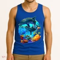Dolphin Sea Life Save The Ocean Marine Biology Aquarium Gift Tank Top thumb 3