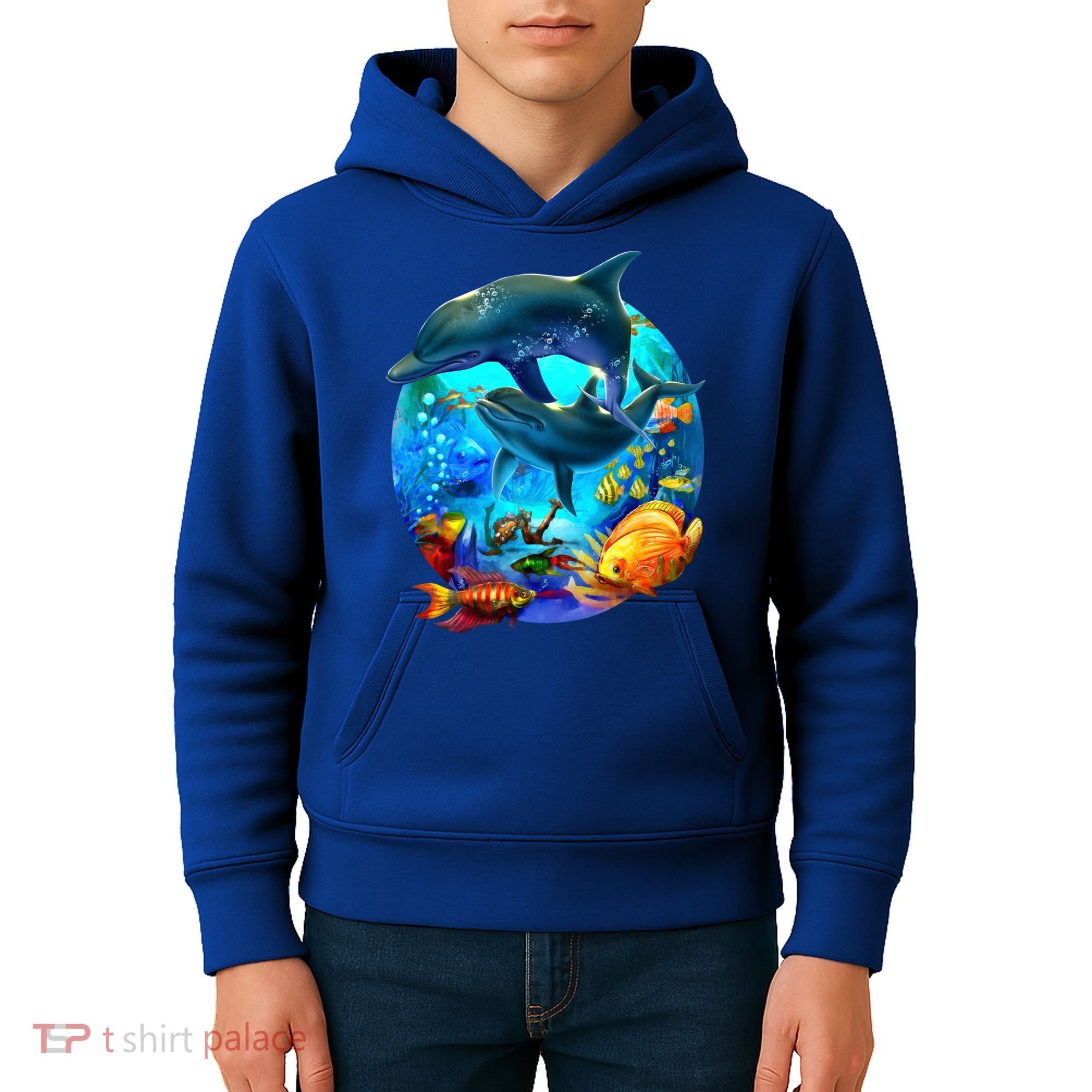 Dolphin Sea Life Save The Ocean Marine Biology Aquarium Gift Kids Hoodie