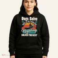 Dogs Solve Most Of My Problems Kayaking Solves The Rest Hoodie thumb 5