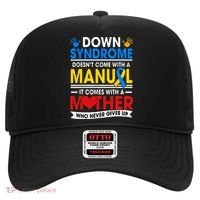 Down Syndrome Mom A Mother Never Gives Up Awareness Gift Hat thumb 0