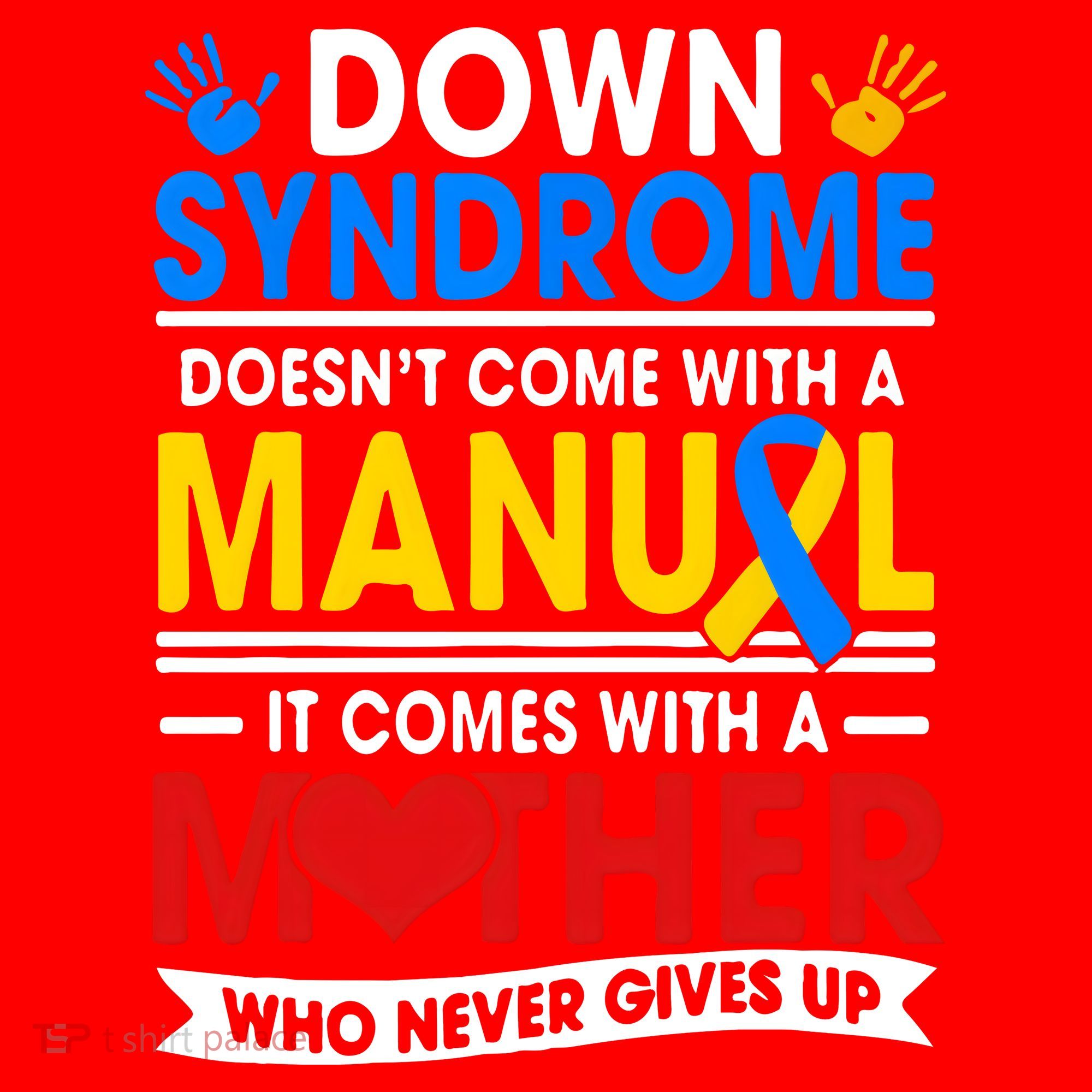 Down Syndrome Mom A Mother Never Gives Up Awareness Gift Santa Hat
