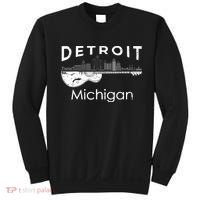Detroit Souvenir Michigan Music Electric Guitar Sweatshirt thumb 0
