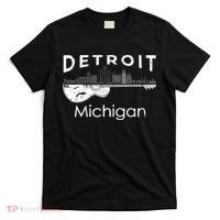 Detroit Souvenir Michigan Music Electric Guitar T-Shirt thumb 0