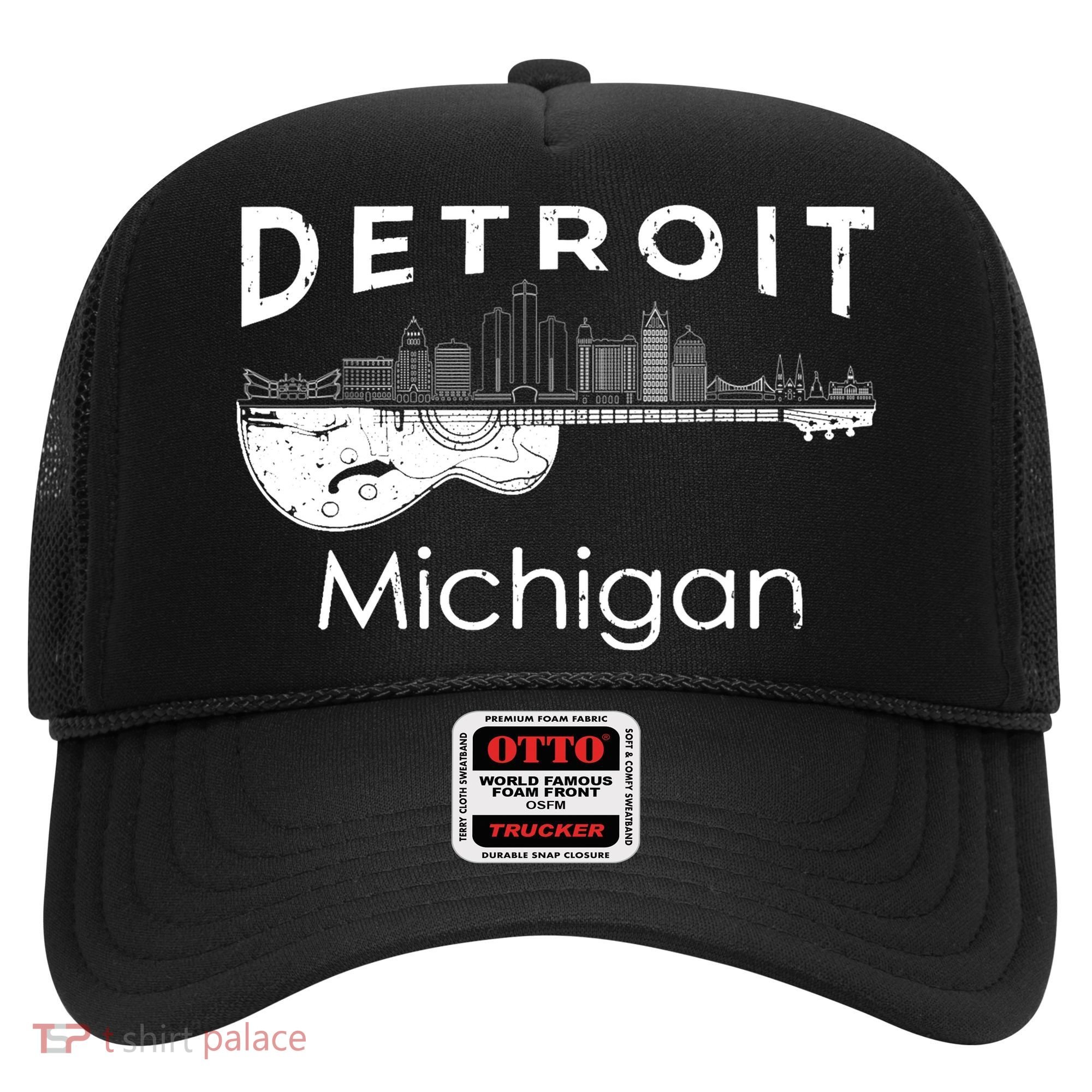 Detroit Souvenir Michigan Music Electric Guitar Hat