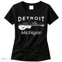 Detroit Souvenir Michigan Music Electric Guitar Women's T-Shirt thumb 0